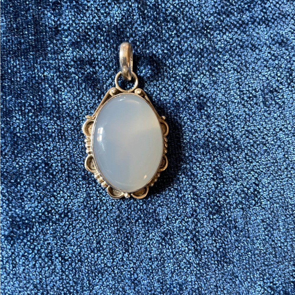 Sterling Silver Stone Pendant